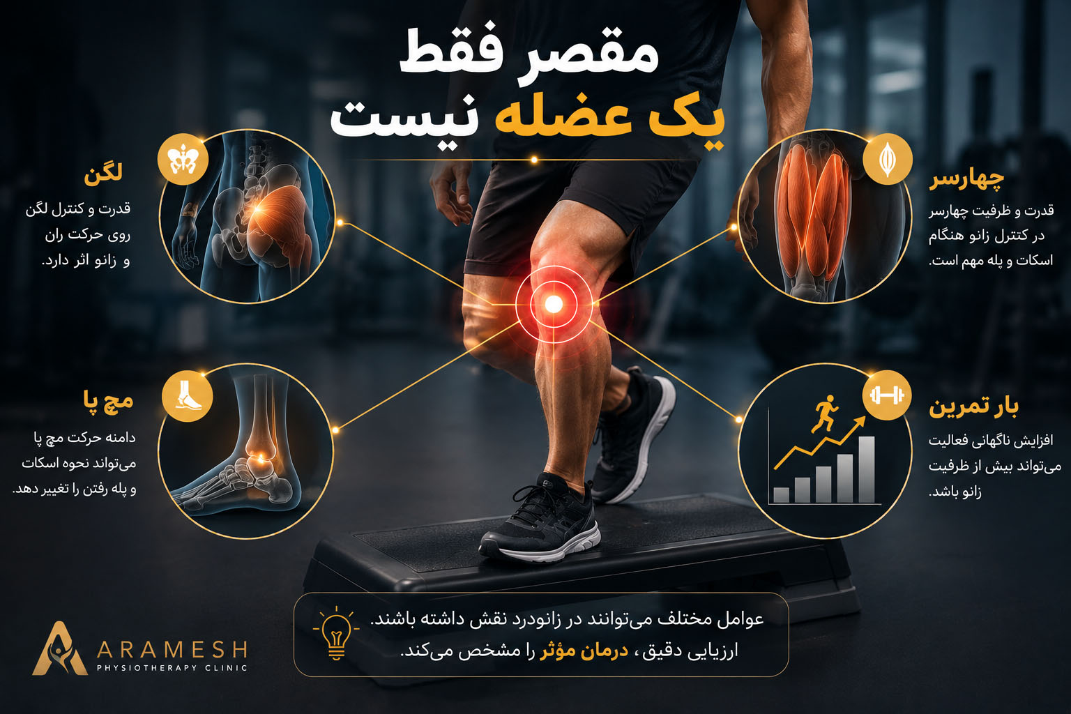 عوامل مختلف زانو درد